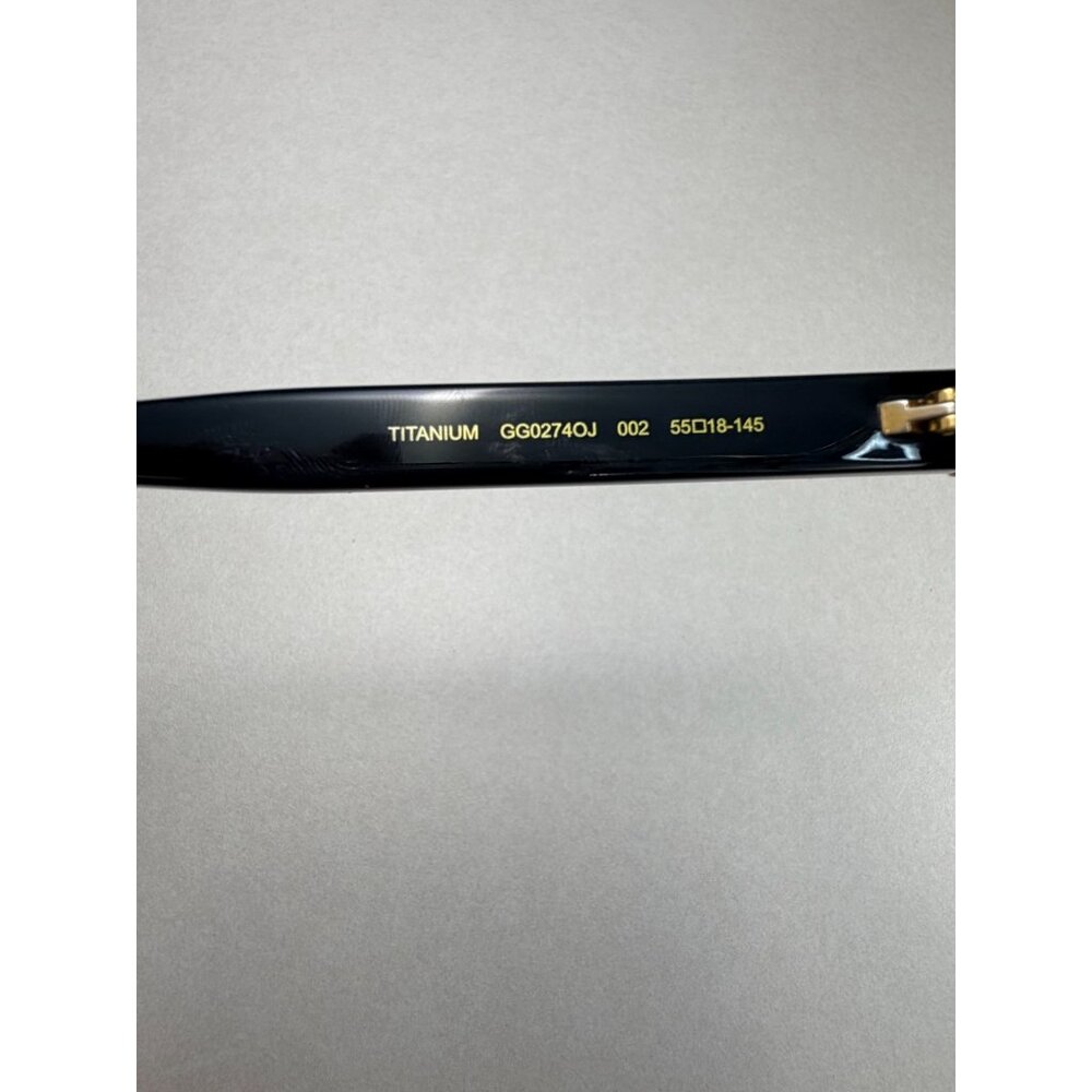 Gucci Titanium Eyeglasses GG0274OJ 002 Gold Frame Made In Japan 55-18-145 - Picture 5 of 12